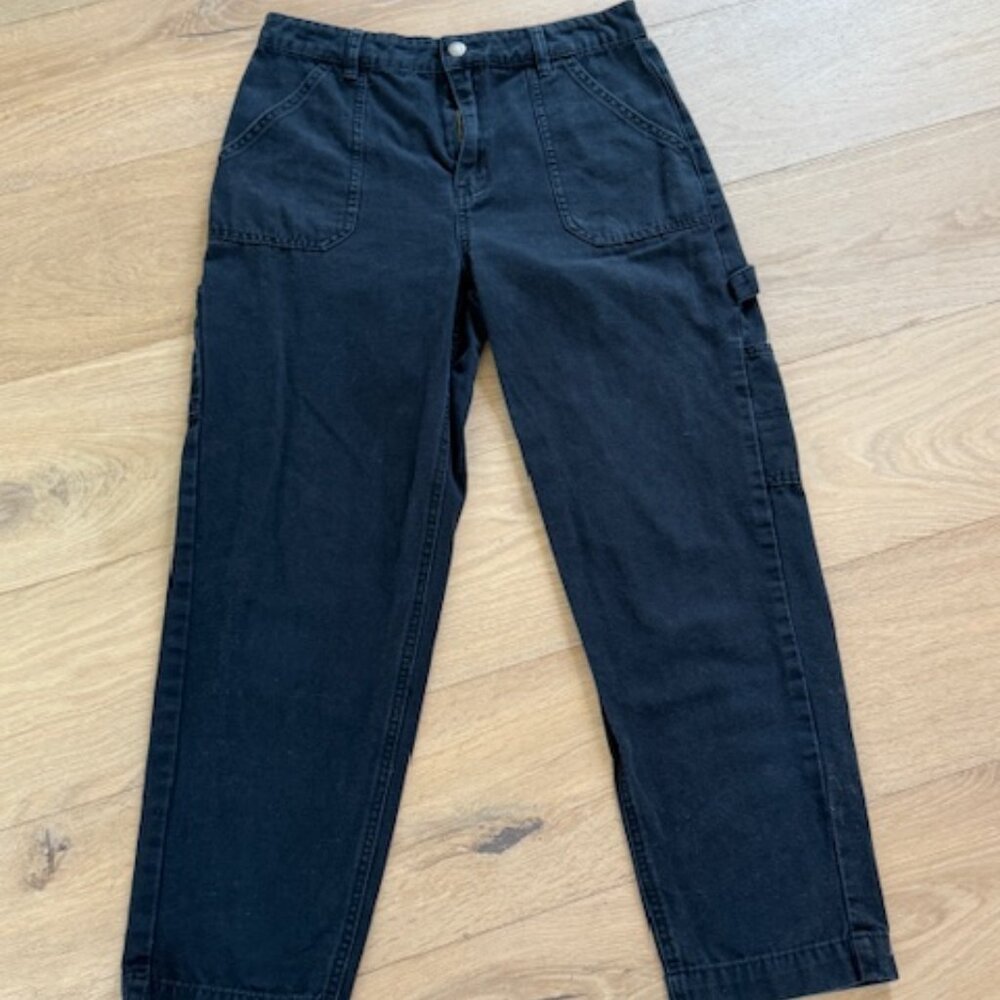 Black Cargo Jeans